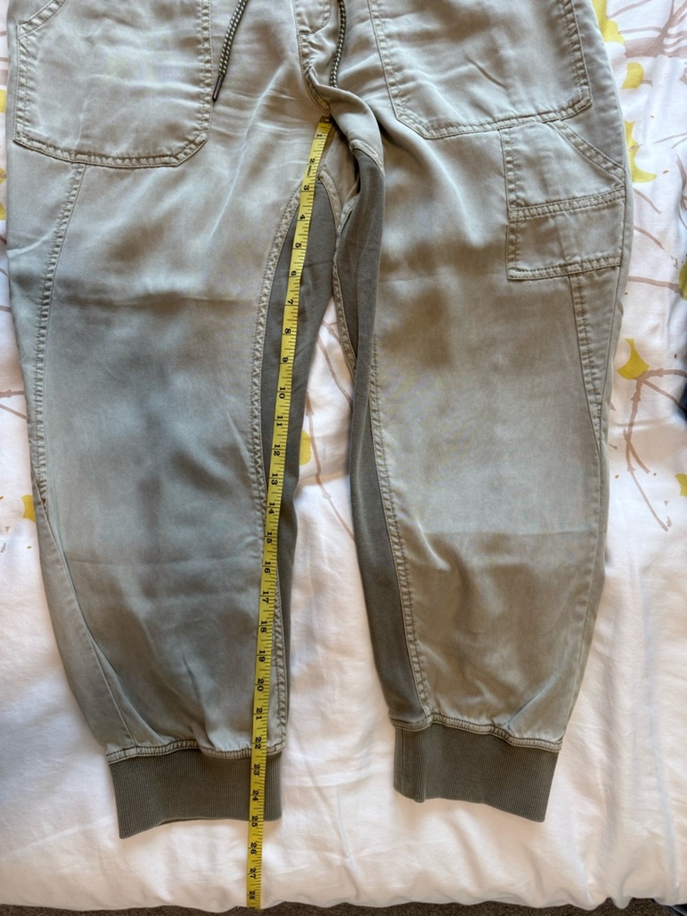Anthropologie Olive/Taupe Women’s Drawstring Joggers - Picture 7 of 8